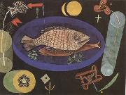 Paul Klee Around the Fish (mk09) oil painting on canvas